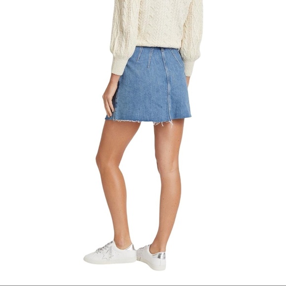 FREE PEOPLE Cosmico Denim Mini Skirt - Picture 2 of 7